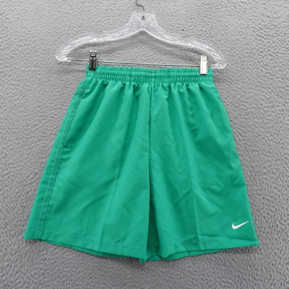 Nike Kids Dri FIT Training Shorts Green Youth Size Large NEW‎